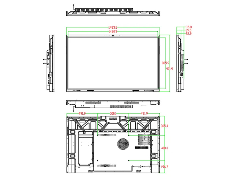 F - 65-inch A series infrared touch all-in-one computer (1)